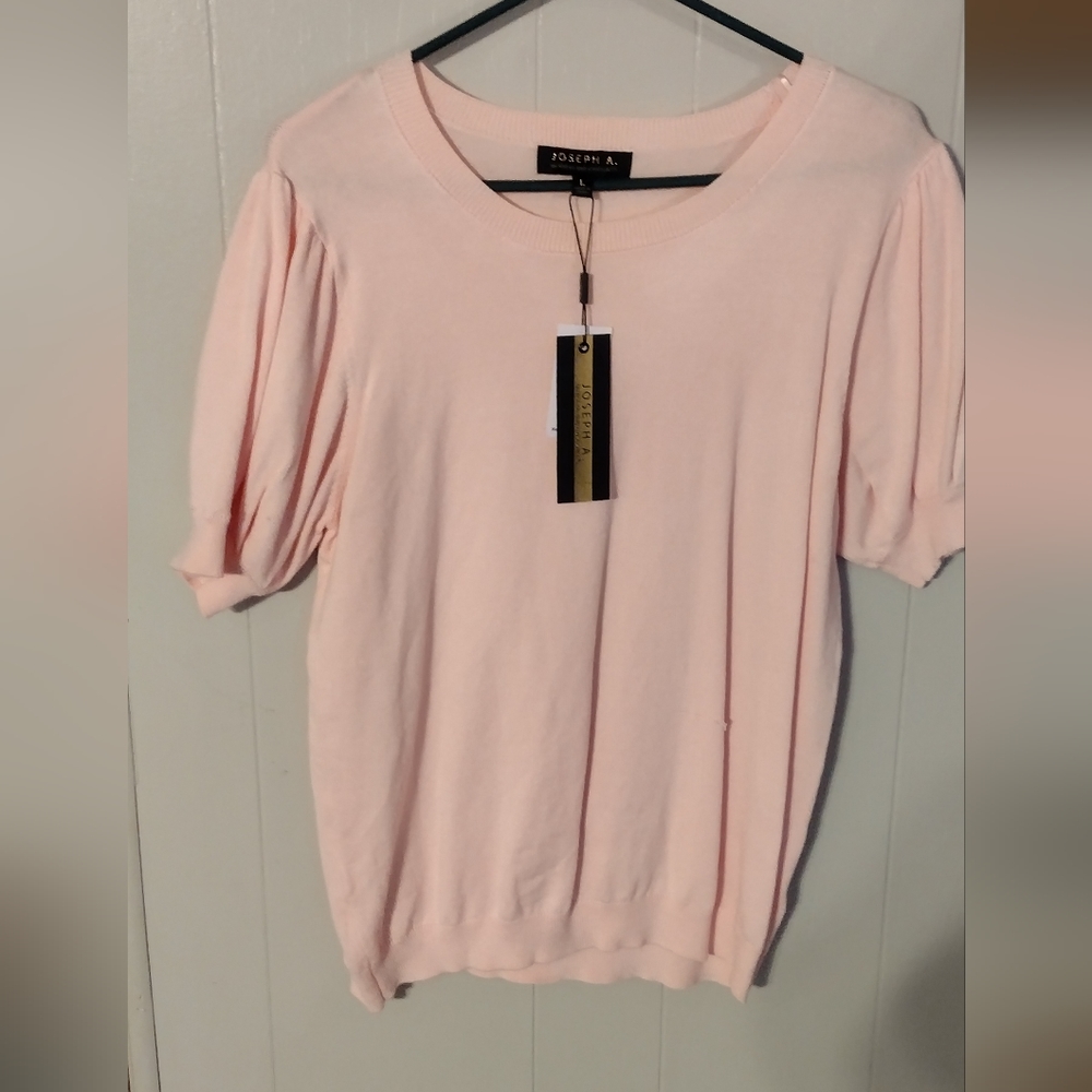 Joseph A. Light Pink Short Sleeve Top
